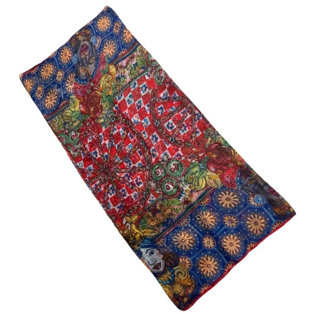Antica Sartoria by Giacomo Cinque “Teste di Moro” Foulard Scarf NWT - Picture 2 of 3
